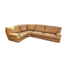Corner sofa Roche Bobois camel leather 1980.