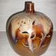 Vintage ceramic openwork ball lamp foot