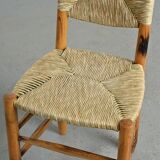 Set of 6 Bauche model chairs by Charlotte Perriand, circa 1960.