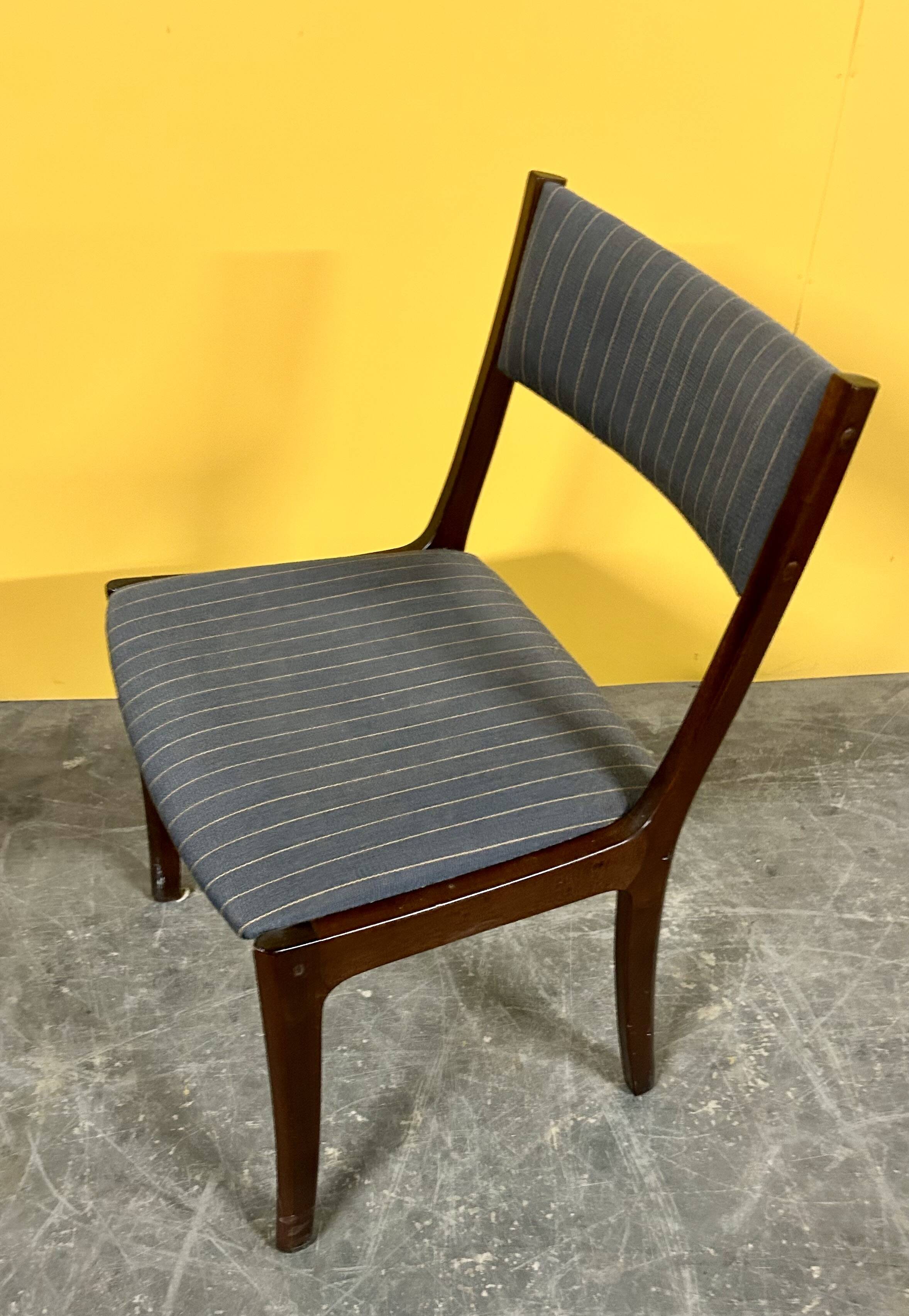 Set of 4 Danish vintage mahogany dining chairs 1970s