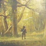 Two ancient paintings "hunting scenes"