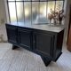 60s brutalist black sideboard