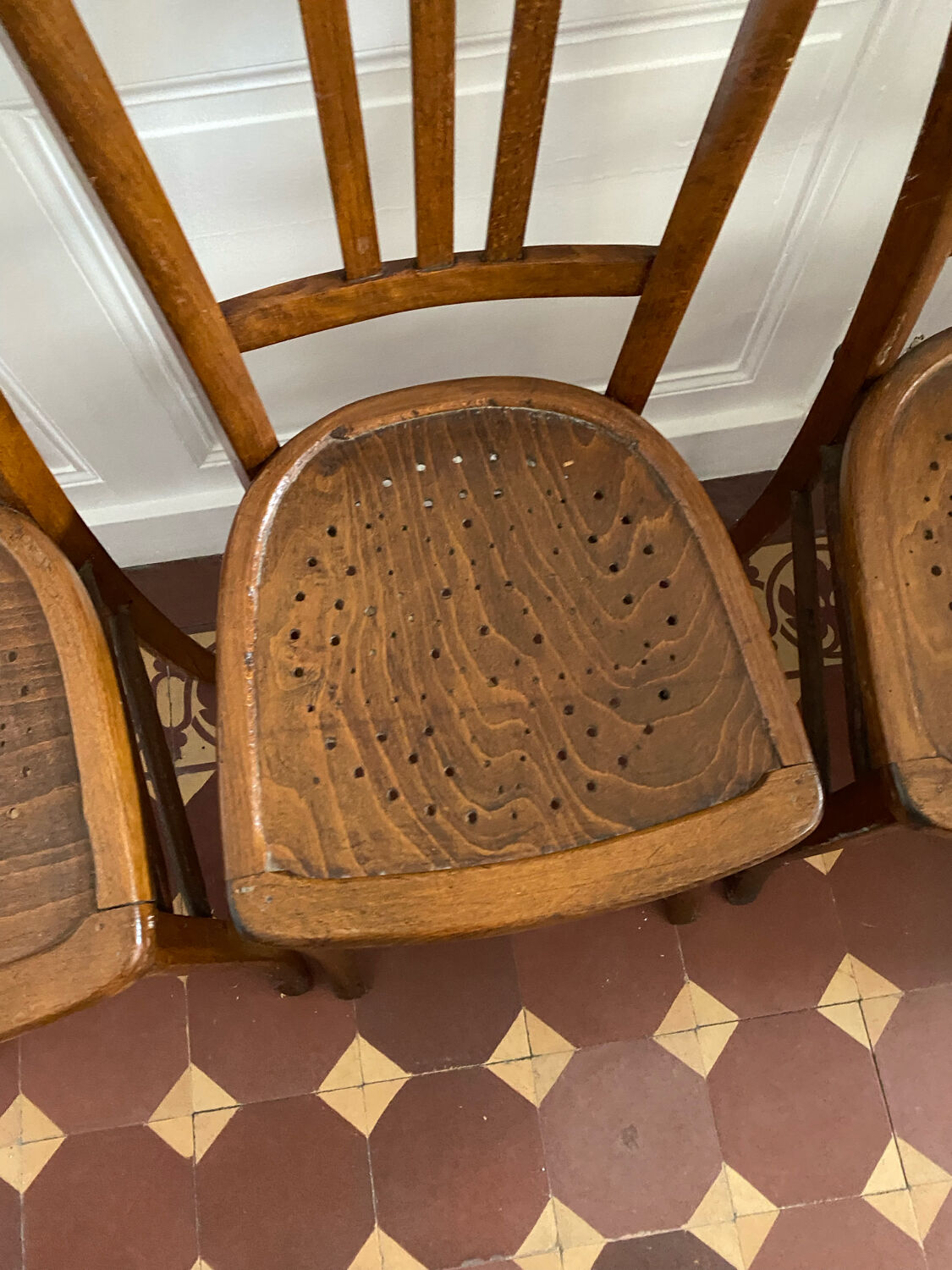 Ensemble de 4 chaises bistrot Luterma
