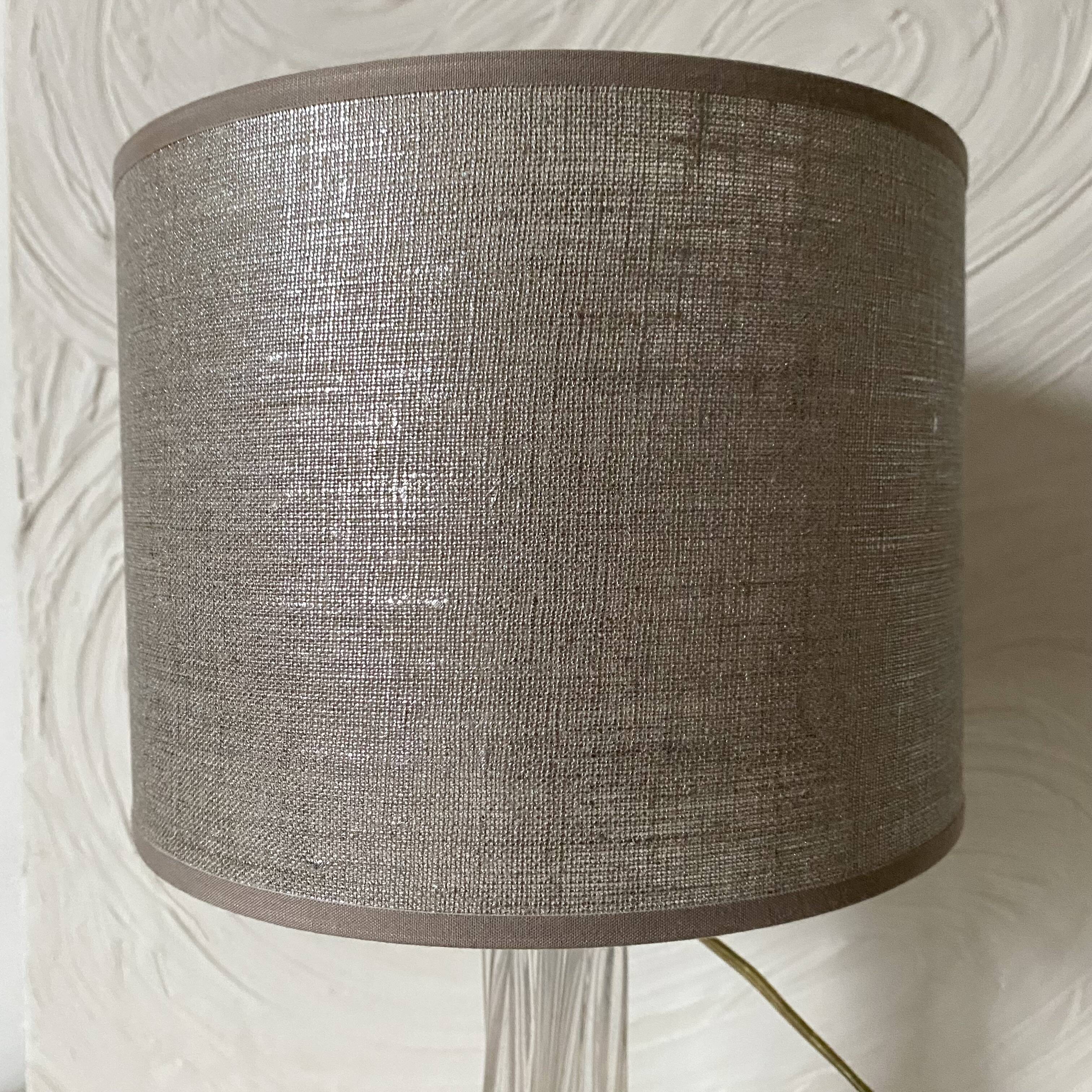 Crystal lamp in Daum style, 1960s.