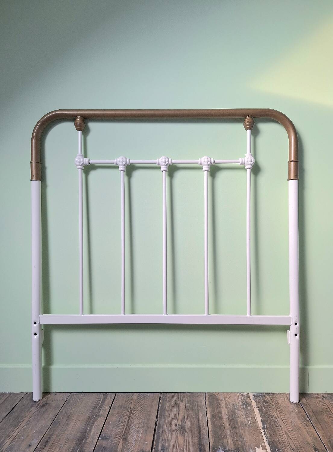 Asper metal headboard in white/brass color LA REDOUTE INTERIEURS