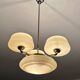 Large Art Deco pendant light in glass, 1930s