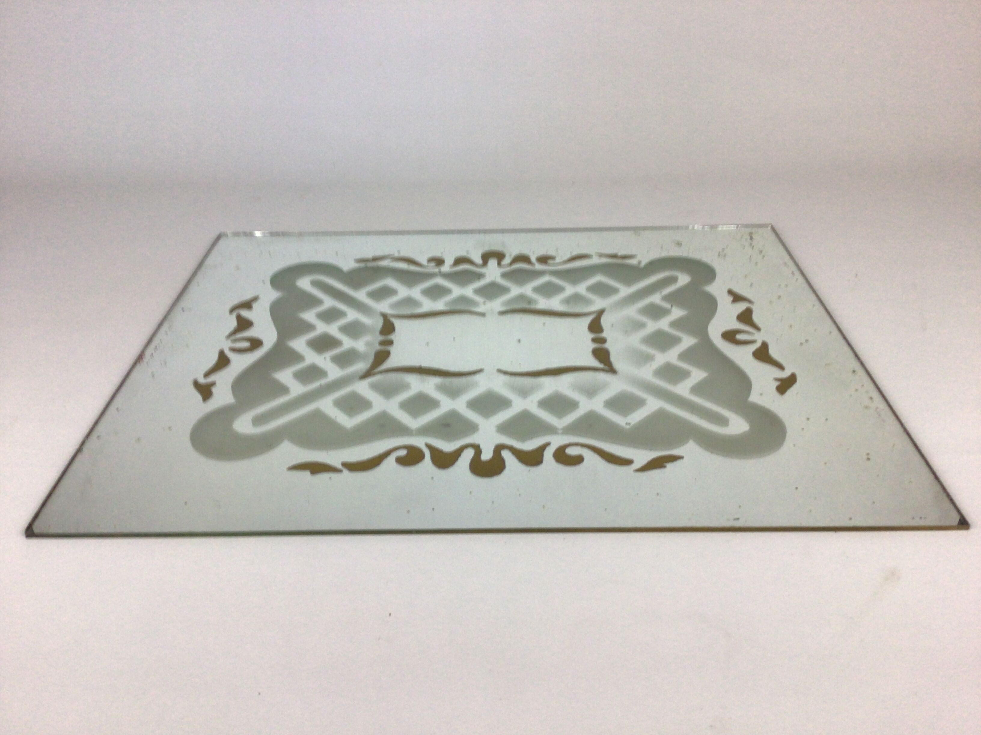 Art deco brut mirror