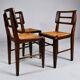 Suite de 3 chaises de Pierre Cruège datant des années 1950.