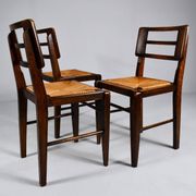 Suite de 3 chaises de Pierre Cruège datant des années 1950.