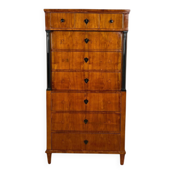 Chiffonier Biedermeier en placage de cerisier, sud de l'Allemagne, années 1830