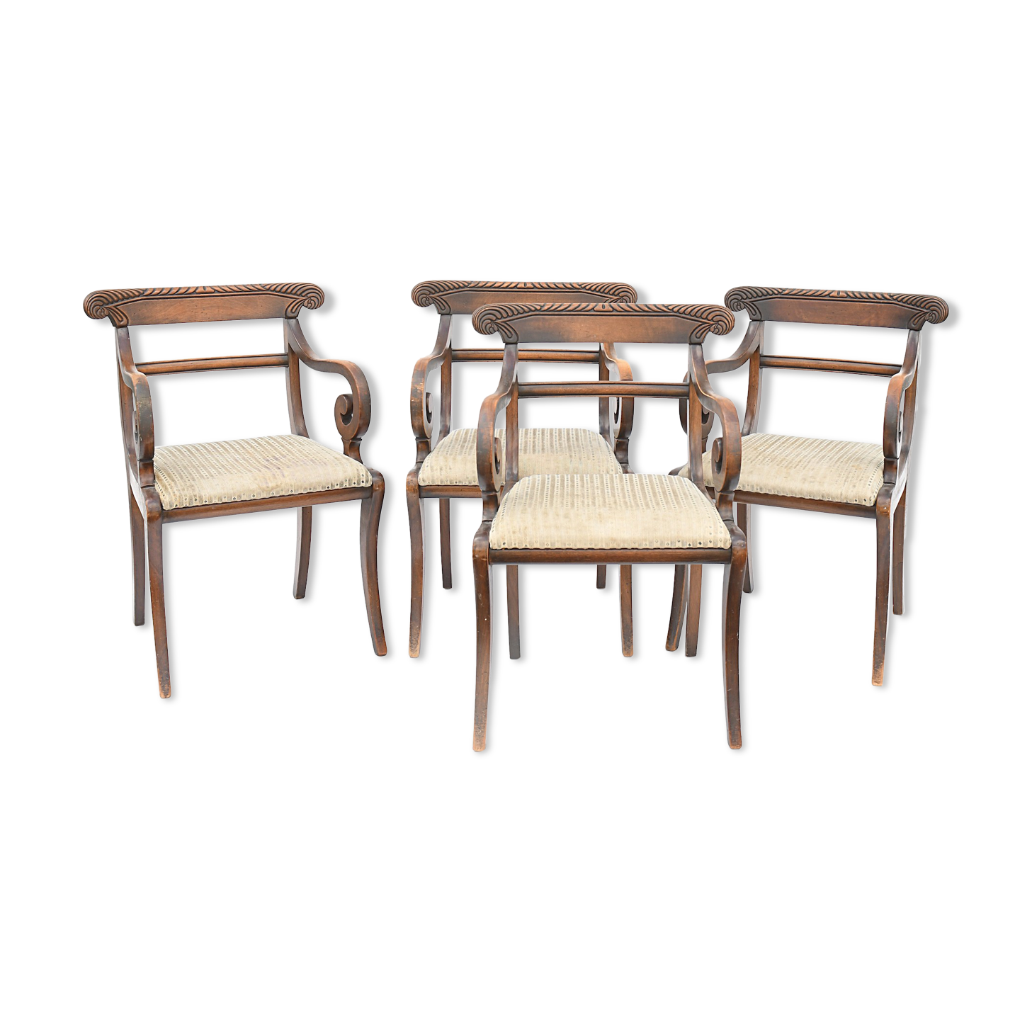 4 bar-back chairs