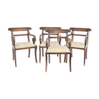 4 bar-back chairs