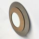 Round wall mirror from Metalvetro Galvorame with brown tones