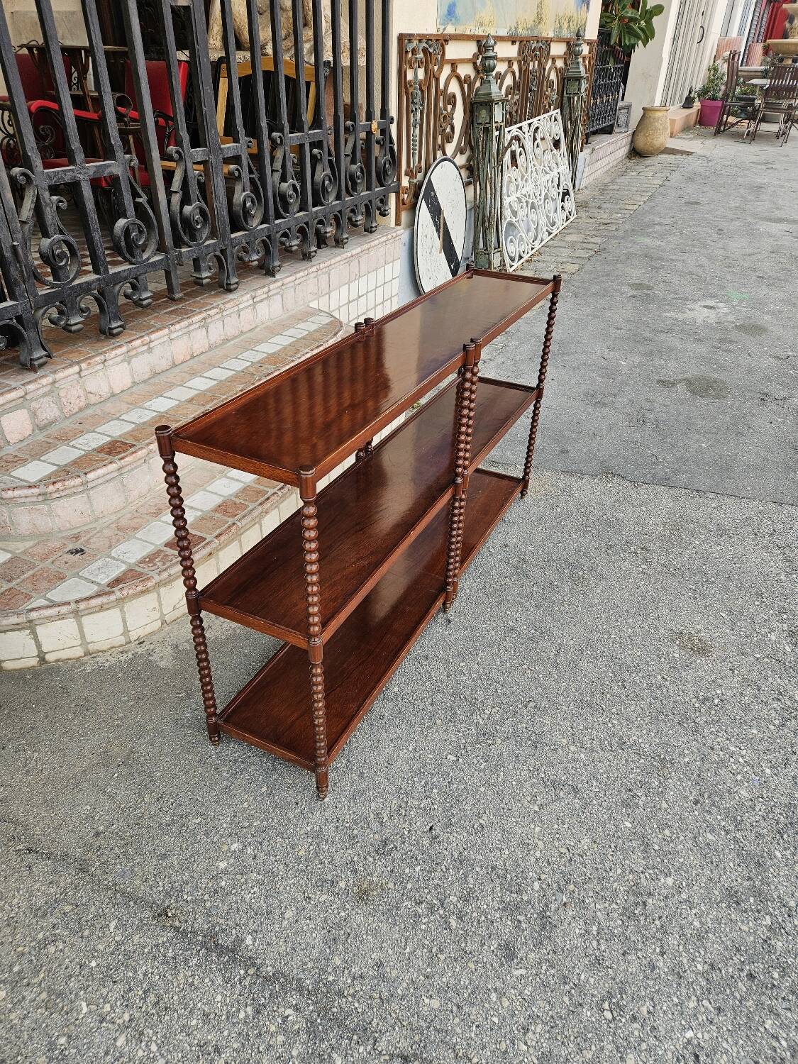 Large 20th century mahogany shelf