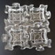 Suite 4 ashtrays candle holders glass of the 1970s puzzle