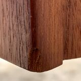 Desk Arne Vodder Teck Danish design 50's box with sliding drawers