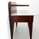 Vintage Single Nightstand with Glass and Marble Shelves, Italy