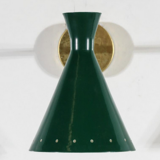 Pair of wall sconces duck green casserole
