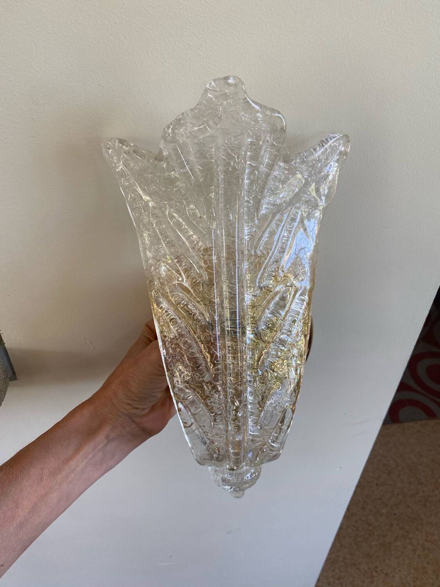 Pair of Murano wall lights