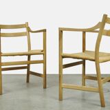 Set of six Danish oak diningchairs , CH46, by Hans J. wegner for Carl Hansen & Son, 1970s