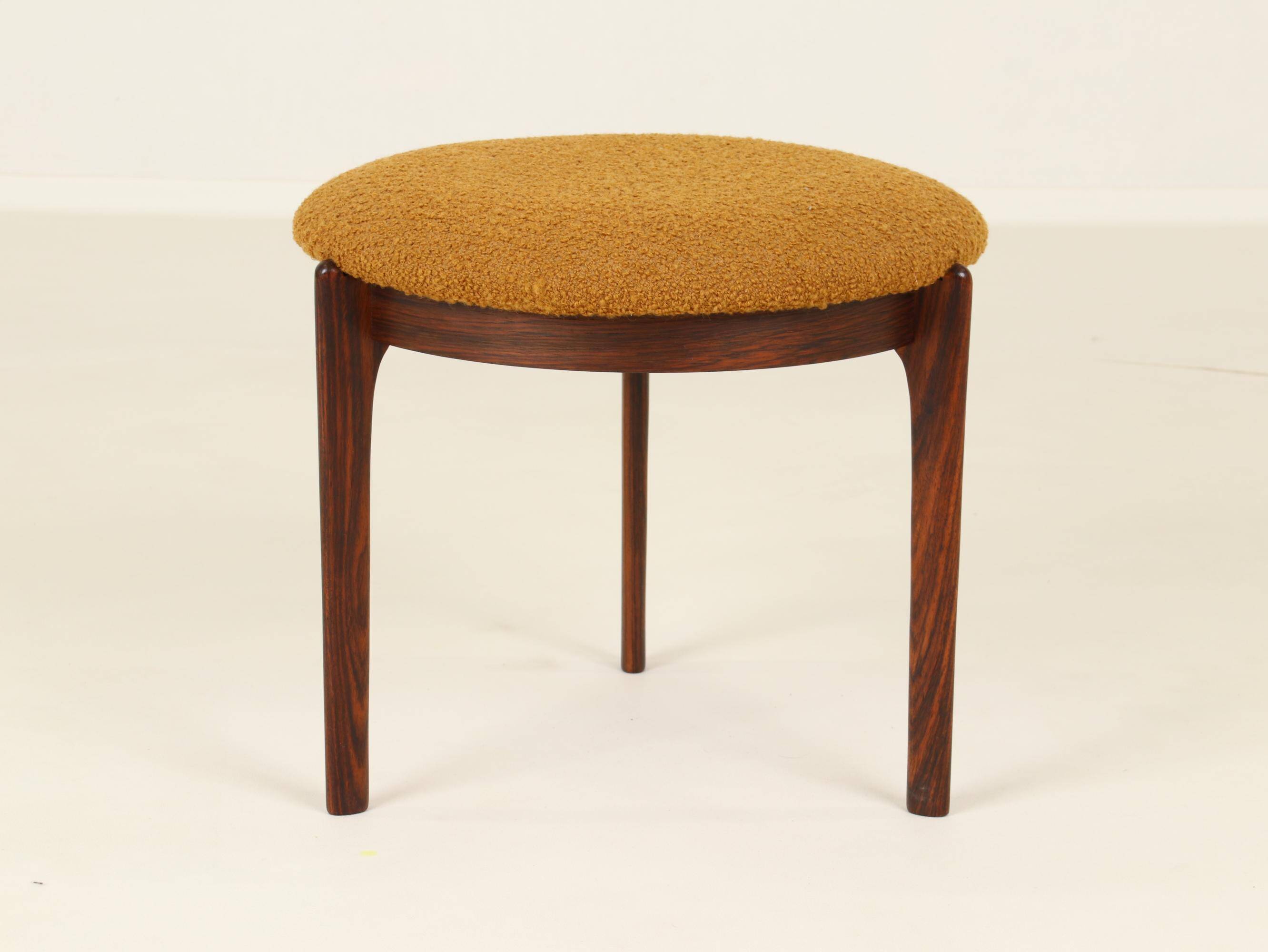 Stool or Footrest in Rosewood from Denmark, 1960s