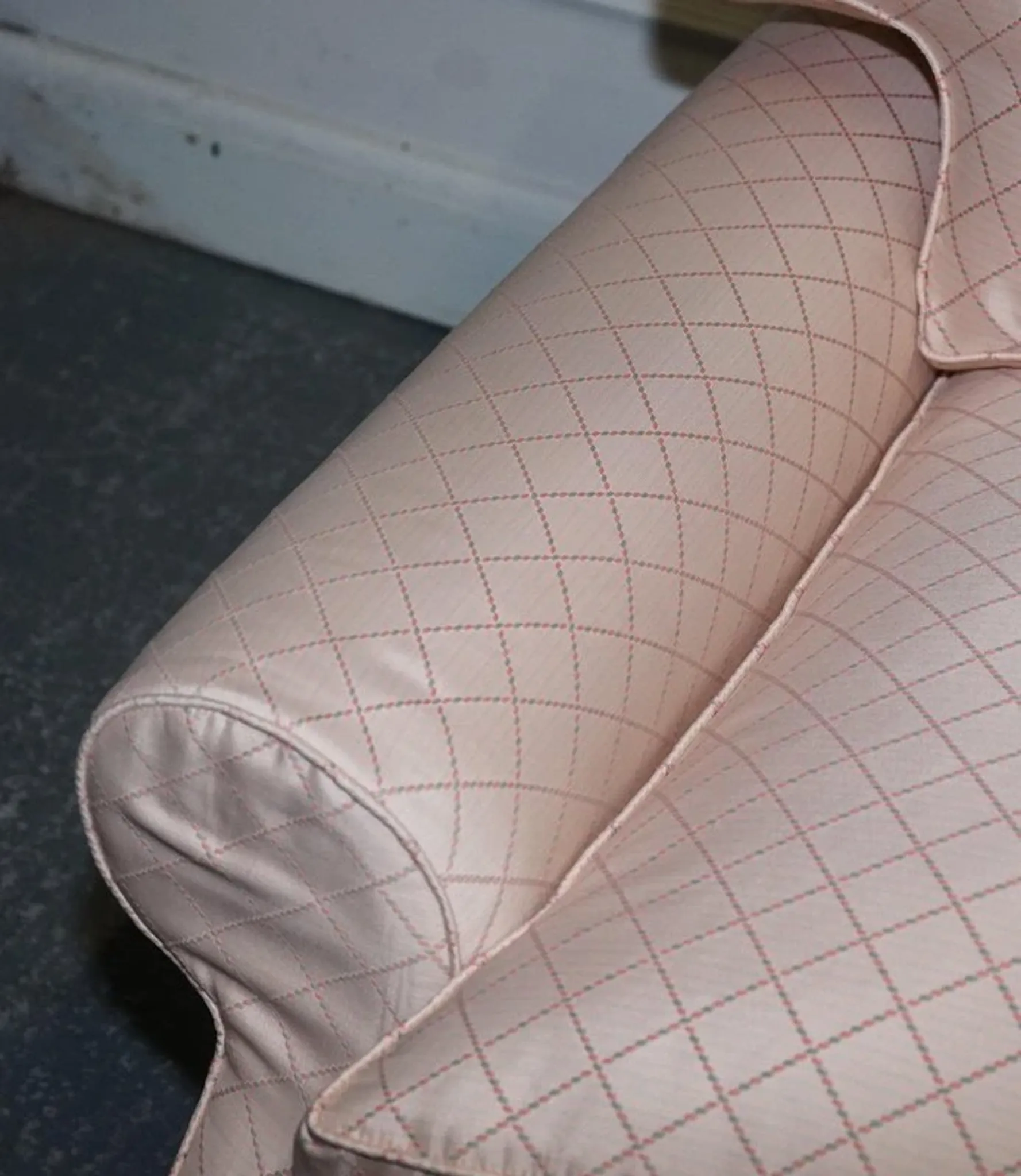 Two-Seater Sofa from Country House with Cushioned Pillows, England