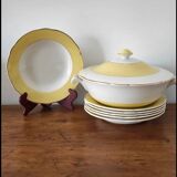 Set of Lunéville soup plates and tureen