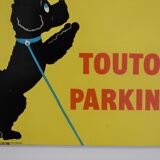 Metal plate parsley, toutou parking