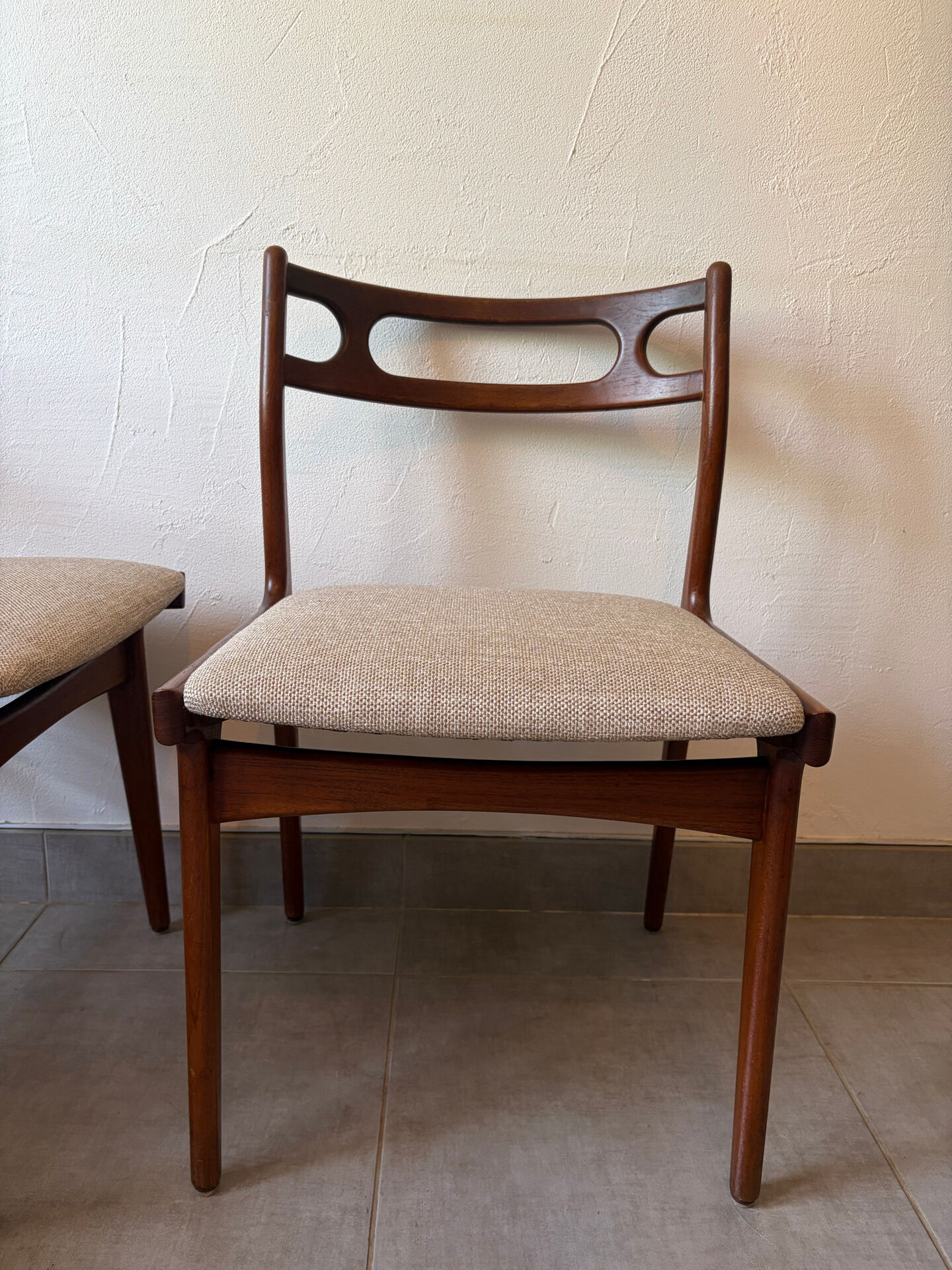 4 Scandinavian teak chairs Samcom Andersen Johannes