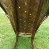 Bamboo and chestnut armchair