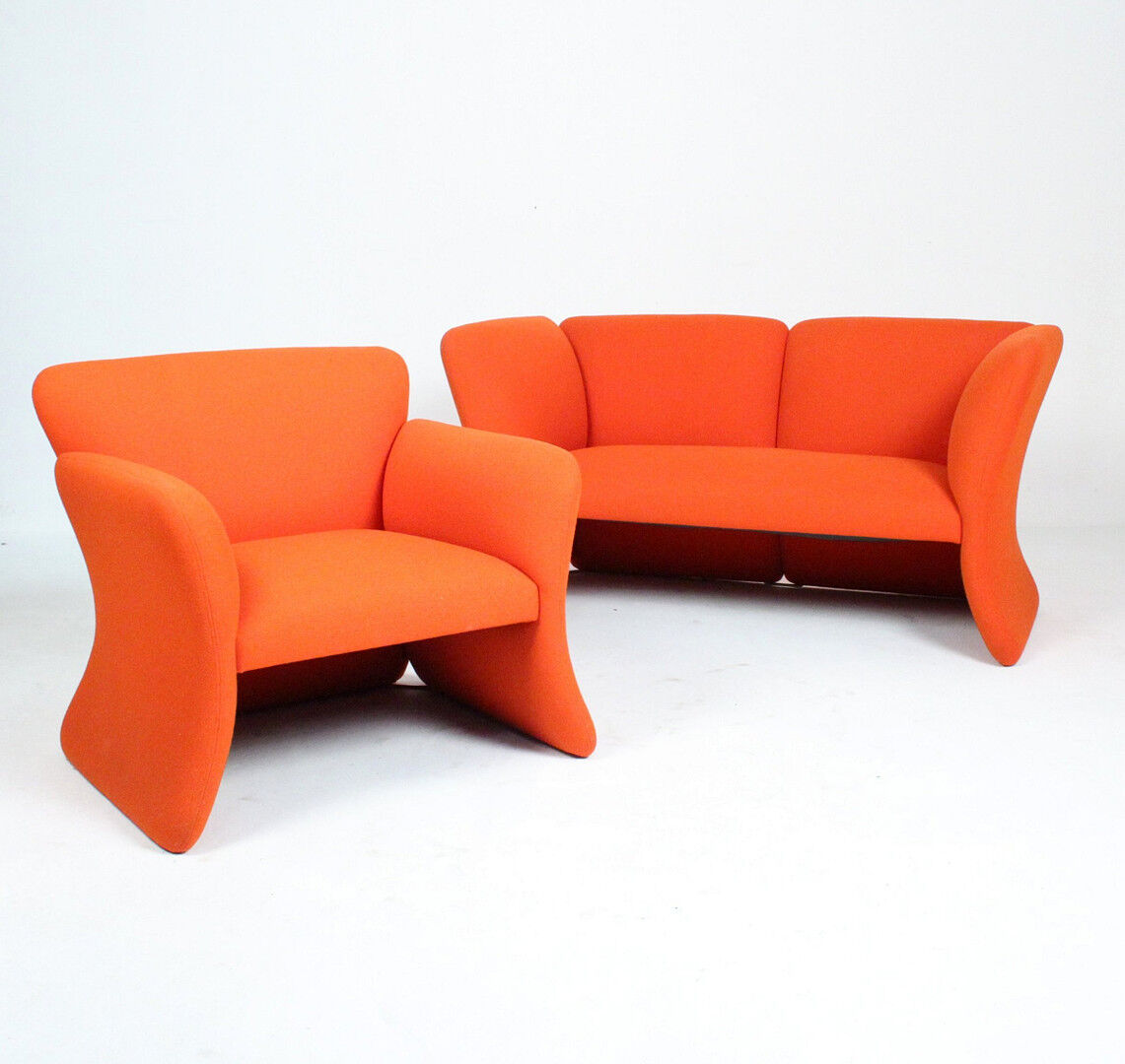 Set 2 pieces of Nanna Ditzel's vintage living room for Getama, Denmark 1980