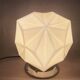 Lampe à encastrer en opaline origami de style Art Déco