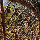Rattan headboard