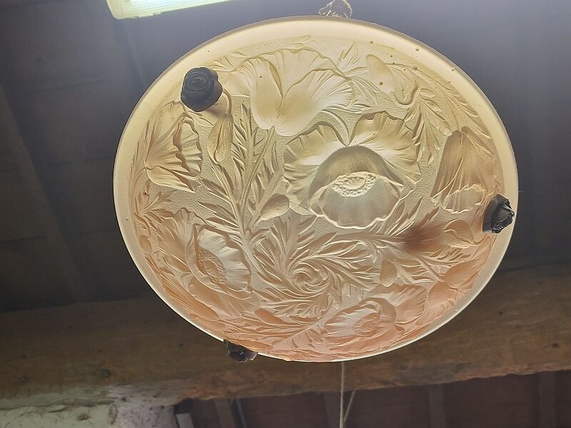 Chandelier basin ceiling lamp pink decoration of flowers