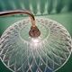Coudé wall lamp with an old cut glass lampshade - tableware collection