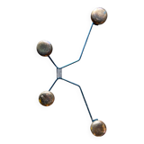 Vintage metal coat rack