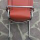 6 leather and chrome desk chair
