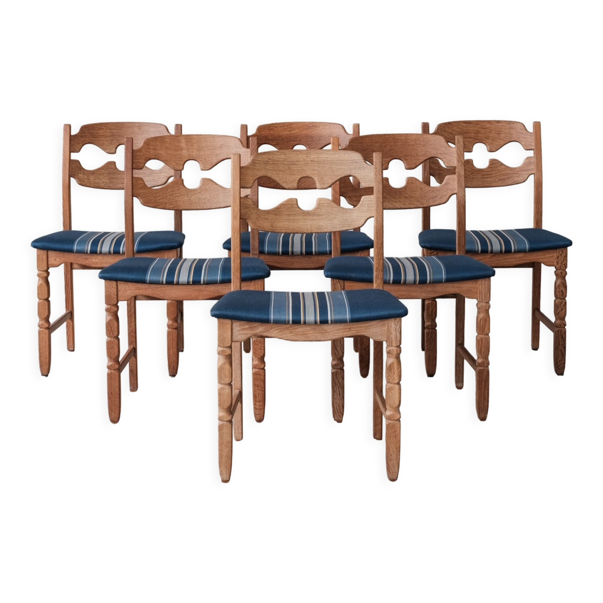 Mid-century danish oak dining chairs