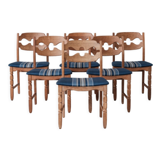 Mid-century danish oak dining chairs
