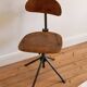 Set of 6 Antique Industrial Wooden and Metal Workshop Chairs