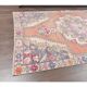 Vintage Turkish hand-knotted geometric runner 132x221