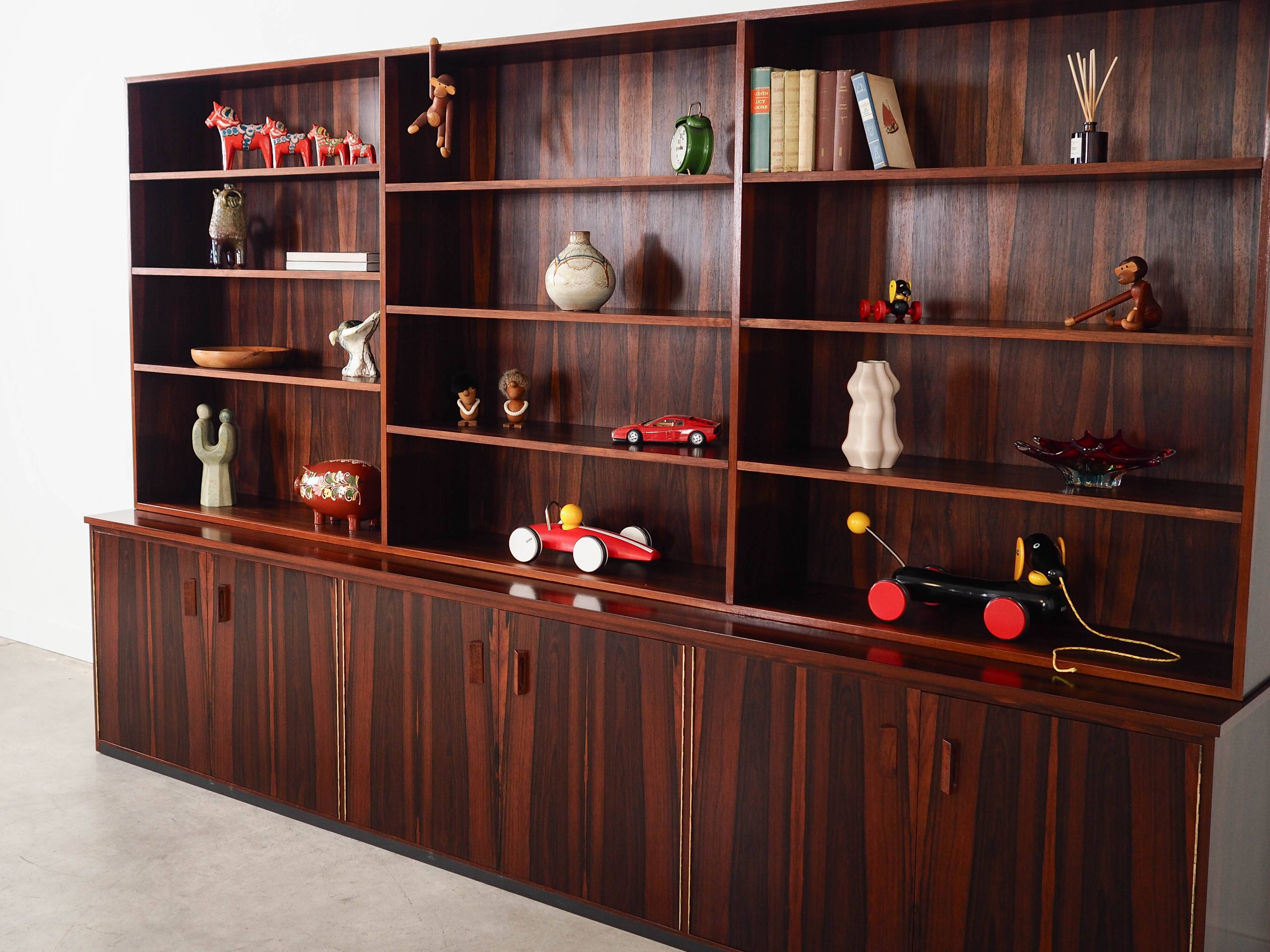 Rosewood bookcase, Danish design, 1970s, made in Denmark