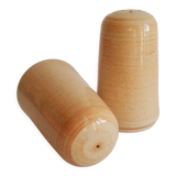 Vintage stoneware salt and pepper shaker set
