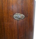 French Art Deco Mahogany round Bar Furniture, 1920/30s