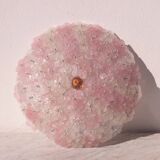 Charming Large Size Murano Ceiling Light Pink Flower by Seguso for Venini,