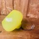 Suspension en opaline jaune vintage 70