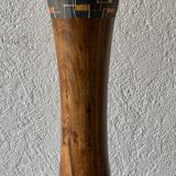 Vintage wooden vase