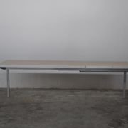 Bagutta Table and Aluminum Chairs by Opera Design for Ycami, 1980s, Set of 13
