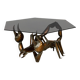 Unusual metal scorpion shaped coffee table c.1970