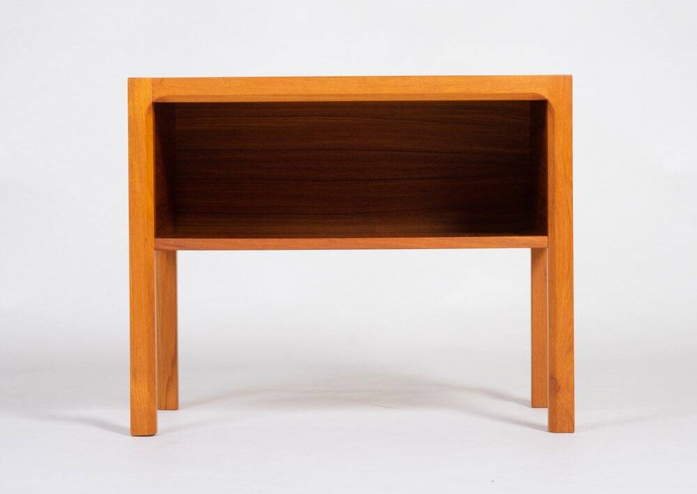 Large Vintage Teak Bedside Table, Denmark, 1960s